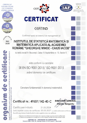 INSTITUTUL DE STATISTICA MATEMATICA SI MATEMATICA APLICATA AL ACADEMIEI ROMANE ''GHEORGHE MIHOC - CAIUS IACOB'’ C2025